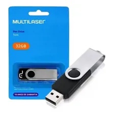 Multilaser pen drive 32gb Twist 2.0 lisa preto Foto mini 1