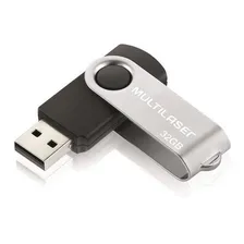 Multilaser Twist PD589 pendrive preto 32gb Foto  mini 1