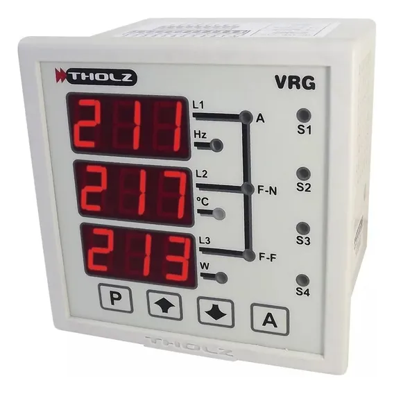 Multimedidor De Energia Vrg330r-90~240vca - P377 Tholz Foto 1