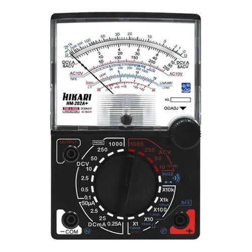 Multímetro Analógico Hm-202a+ 20k Ohms/volt Corrente Hikari Foto 1