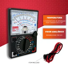 Multímetro Analógico Profissional Pci Eletro Parts YX360 Bipe Sonoro Continuidade Foto mini  3
