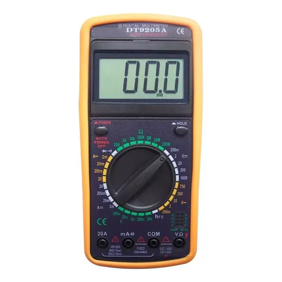 Multímetro Digital Dt-9205a Capacímetro E Beep Profissional Foto 1