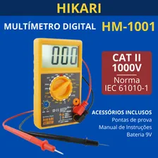 Multímetro Digital Hikari Hm 1001 Beep Continuidade Lcd Foto mini 4