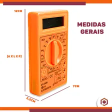 Multímetro Digital Portátil Profissional + Bateria Dt-830b Foto mini 4