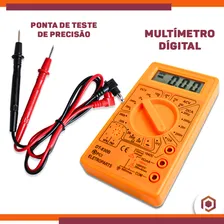 Multímetro Digital Portátil Profissional + Bateria Dt-830b Foto mini  2