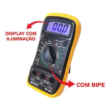 Multímetro Digital Profissional Multiteste Md-200l Com Bipe Foto mini 4