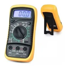 Multimetro Digital Profissional Portatil Bateria Bip Exbom Foto mini  3