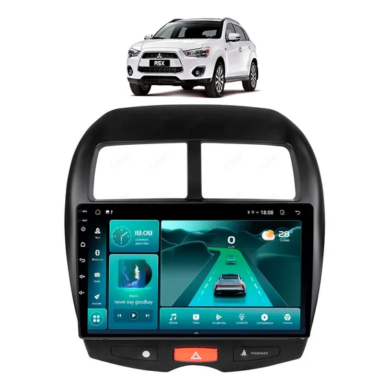 Multimidia Asx 2012 Diante Android Apps Gps Wifi + Camera Ré Cor Preto Foto 1