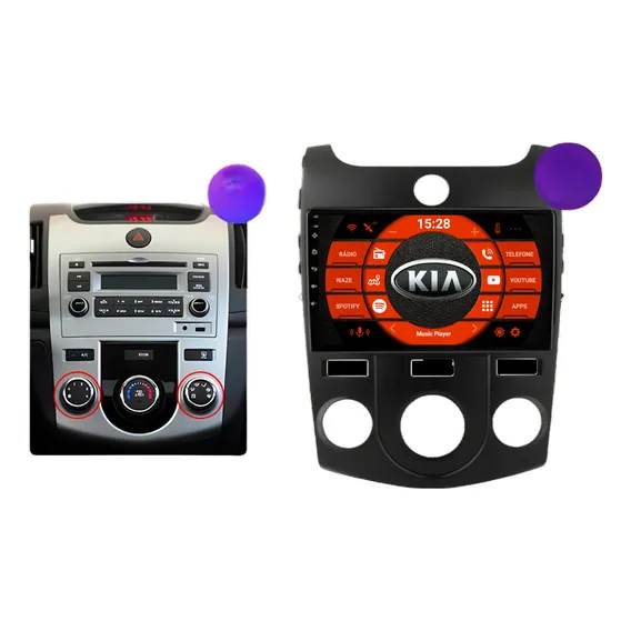 Multimídia Kia Cerato 2010-2013 2+32 Carplay Cor Preto-analógico Foto 1