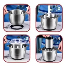 Multiprocessador Alimentos Elétrico 110v Lâminas Foto mini 2