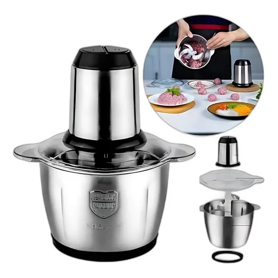 Multiprocessador Alimentos Elétrico 110v Lâminas Foto 1