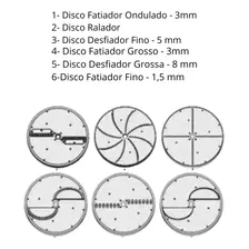 Multiprocessador Industrial Alimentos Ralar Cortar Pizzaria 110v Foto mini 2