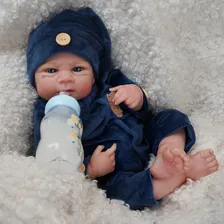 Multitrust Bebê Reborn Boneca Realista Menino Acessórios Bebê Reborn Pintada 48cm Foto mini 3