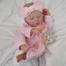 Multitrust Realista Pintada Boneca BebĂȘ Reborn Boneca Realista 48cm Olhos Castanhos Menina Boneca Foto mini 1