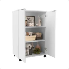 Multiuso Pratic Branco - Armario Multiuso Organizador Escritorio, Sapateira, Cozinha E Lavanderia Foto mini  3