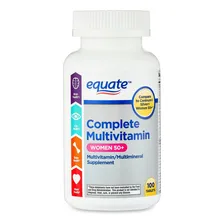 Multivitamínico complete 50+ mulher 100un Equate Foto mini 4