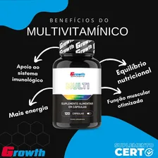 Multivitamínico Growth Supplements 120 cáps - Nova fórmula Foto mini  3