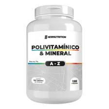 Multivitamínico & Mineral De A-z 120 Tabletes Newnutrition Sabor Natural Foto mini 1
