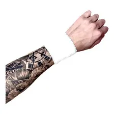 Munhequeira Universal Para TĂȘnis Branca Felpuda Ouro 1fit Cor Branco Foto mini 2