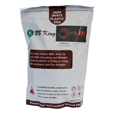 Munição Bolinha Airsoft 0,28g Pacote 2500 6mm Bbs Bbking Foto mini  3