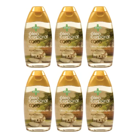 Muriel 贸leo corporal Oleo corporal muriel 100ml coco - kit com 6un 100mL Foto 1