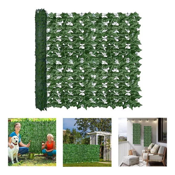 Muro Inglês Jardim Artificial Vertical 2x1 Metros Ficus Realista Folhagem Decoração Foto 1