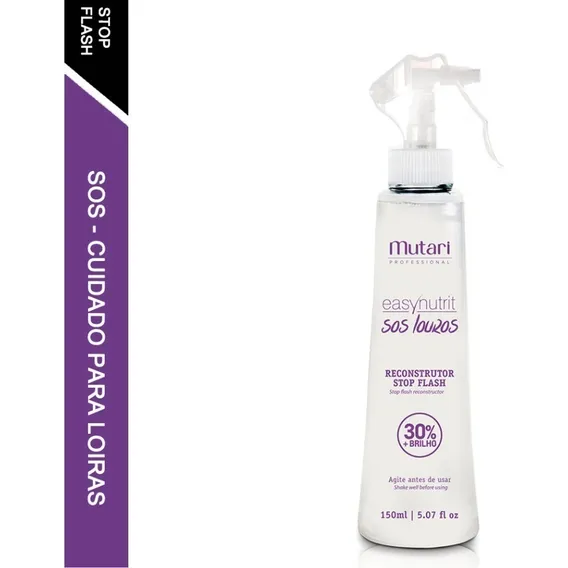 Mutari Reconstrutor Stop Flash 150ml Profissional Sos Louros Foto 1