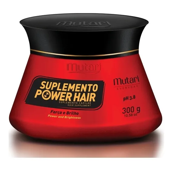 Mutari Suplemento Capilar Power Hair 300 Gr Máscara Everyday Foto 1