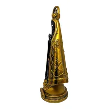 N Sra Aparecida Nossa Senhora Aparecida Mármore Maciço 22cm Cor Dourado Foto mini  3