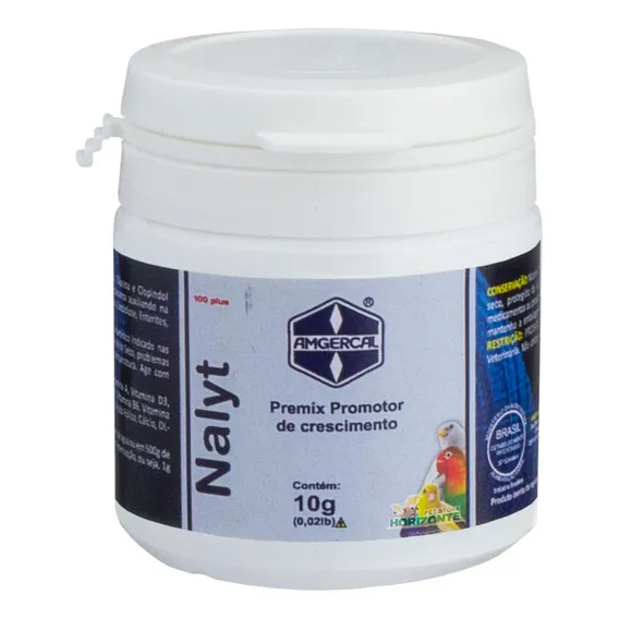Nalyt 100 Plus 10 G - Amgercal Rouquidão De Pássaros Foto 1