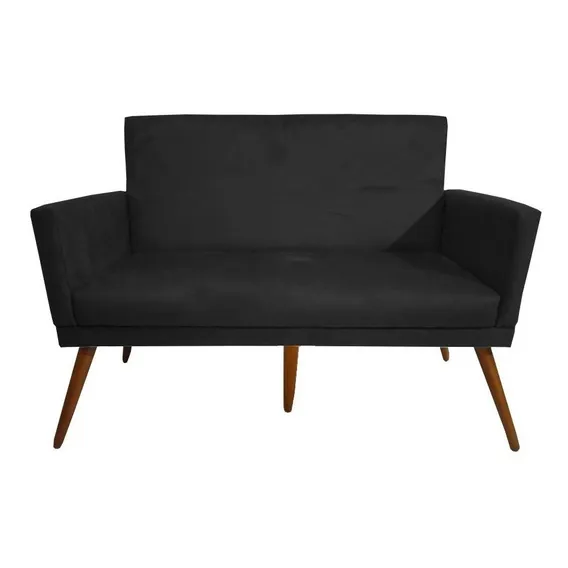 Namoradeira Nina Suede Preto Foto 1