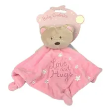 Naninha Bebê Infantil Ursinho Paninho Cheirinho Dormir Rosa Foto mini 1