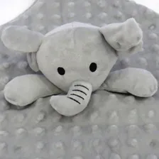 Naninha Elefante Cinza Minha Primeira Naninha - Laço Bebê Foto mini 4