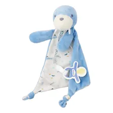 Naninha Paninho Prendedor De Chupeta Bebê Pimpolho Bichinhos Cor Azul-celeste/leãomarinho Foto mini 1