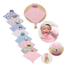 Naninha Para BebĂȘ Bichinhos Com Porta Chupeta Menina Menino Cor Rosa Raposa Foto mini 1
