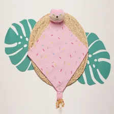 Naninha Para Bebê Bichinhos Com Porta Chupeta Menina Menino Cor Rosa Raposa Foto mini  2