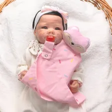 Naninha Para Bebê Bichinhos Com Porta Chupeta Menina Menino Cor Rosa Raposa Foto mini  3