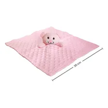 Naninha Para Bêbe Macia Antialérgico Menina E Menino Buba Cor Rosa Claro Foto mini 4