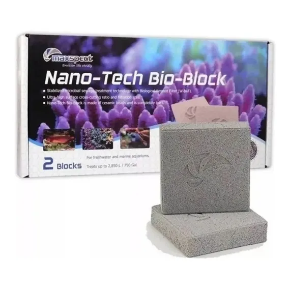 Nano-tech Bio-block Maxspect 2 Pçs Mídia Biológica Foto 1