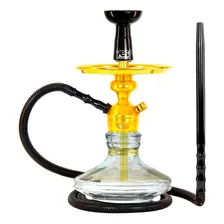 Narguile Pequeno Triton Zip Vaso Orb Completo + 2 Cor Dourado Foto mini 1