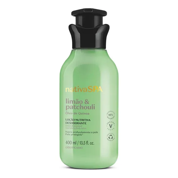 Nativa Spa Limão E Patchouli Hidratante Corporal, 400ml Foto 1