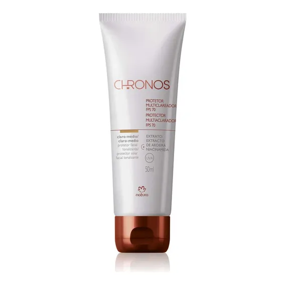 Natura - Chronos Protetor Clareador Fps 70 Médio Claro 50ml Foto 1