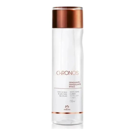 Natura Demaquilante Bifásico Chronos 150ml Remoção Intensiva Foto 1