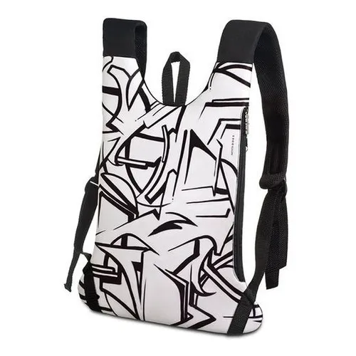 Natura Mochila Urbano Does Preto E Branco - Pronta Foto 1
