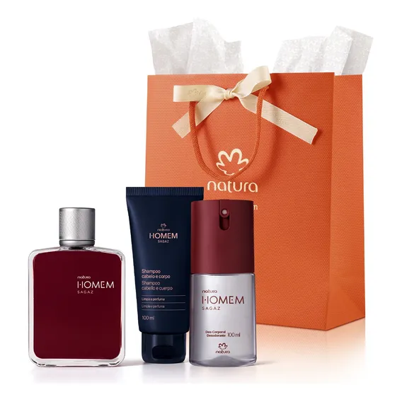 Natura Presente Perfume Homem Sagaz Deo Parfum Masculino Namorados Foto 1
