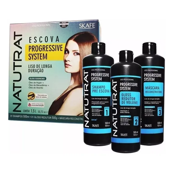 Natutrat Progressive System Escova Progressiva Sem Formol Foto 1