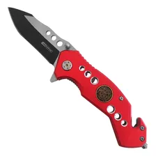 Nautika Brook 20.5cm canivete tático vermelho de aço Foto mini  2