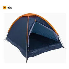 Nautika Panda 2 barraca camping iglú 2 pessoas cor azul e laranja Foto  mini 1