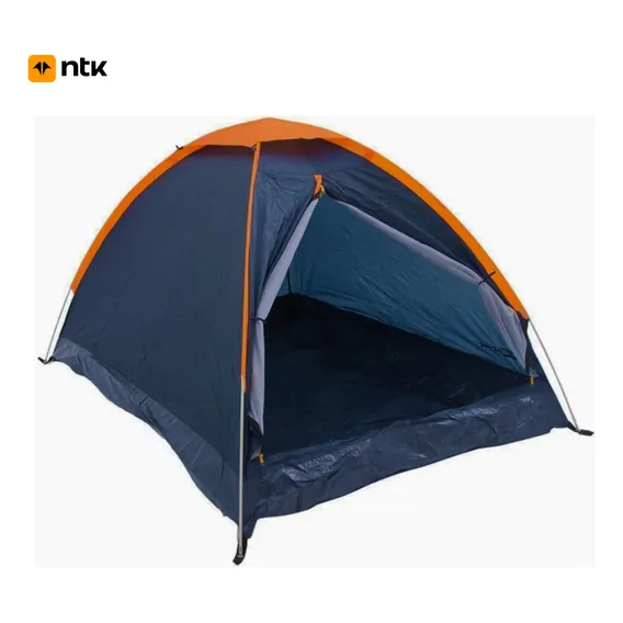 Nautika Panda 2 barraca camping iglú 2 pessoas cor azul e laranja Foto 1