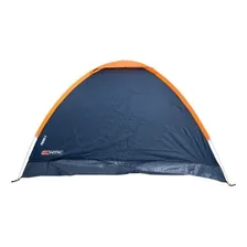 Nautika Panda 2 barraca camping iglú 2 pessoas cor azul e laranja Foto mini  2